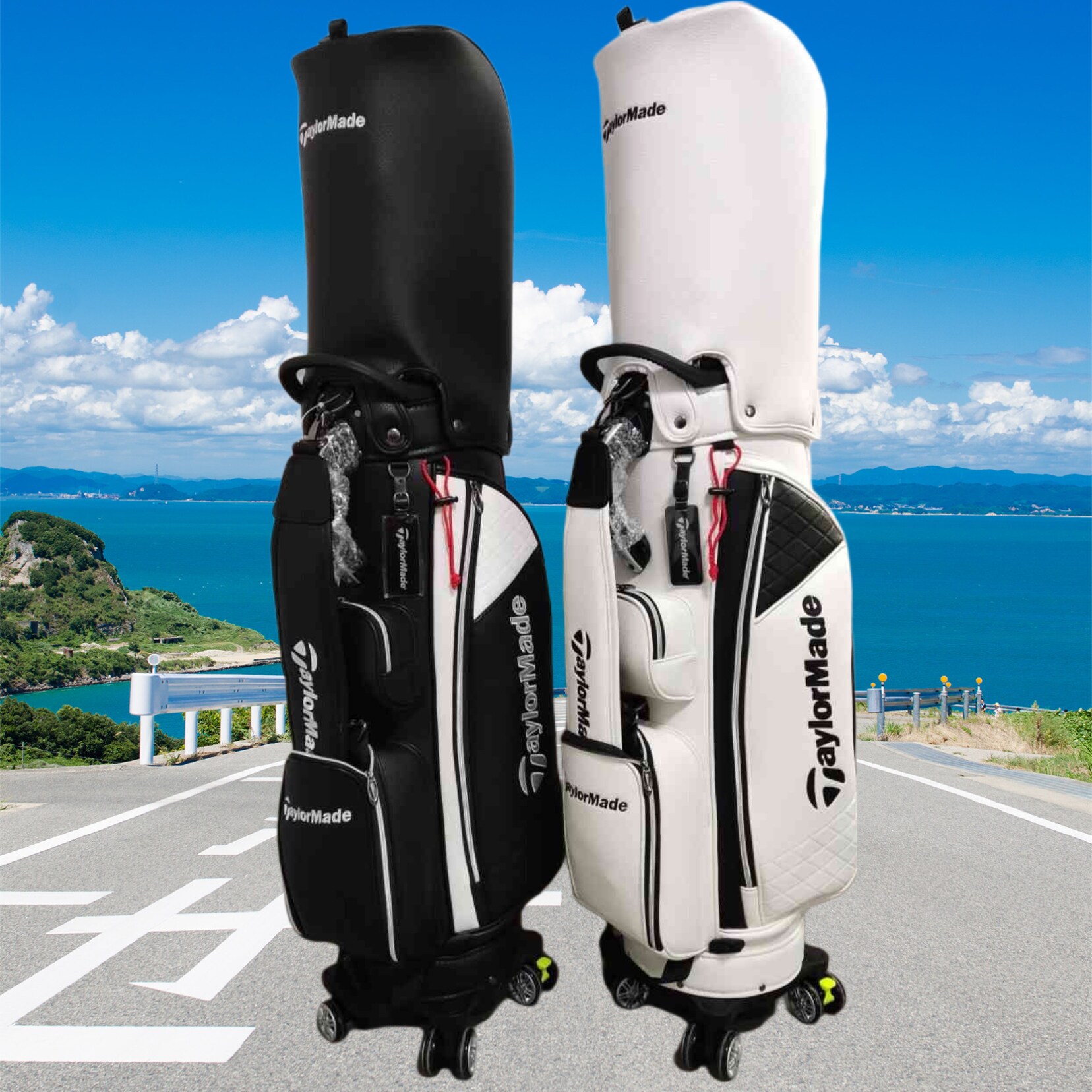 Taylormade新款航空托运球包男女同款职业球包标准球袋超纤面料