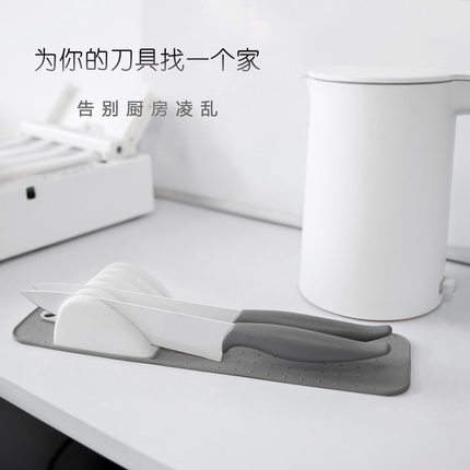 简约抽屉分隔刀架创意卧式台面刀具收纳架家用厨房置物架菜刀座