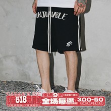 S45夏季2024新款运动基础织带毛圈短裤美式潮牌休闲五分裤