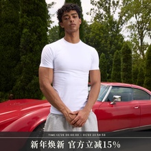 s45纯色紧身弹力短袖男士cleanfit基础百搭纯棉打底衫t恤夏季