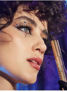 睫毛膏vivienne sabo CABARET眼部彩妆防水浓密纤长黑棕金管俄版