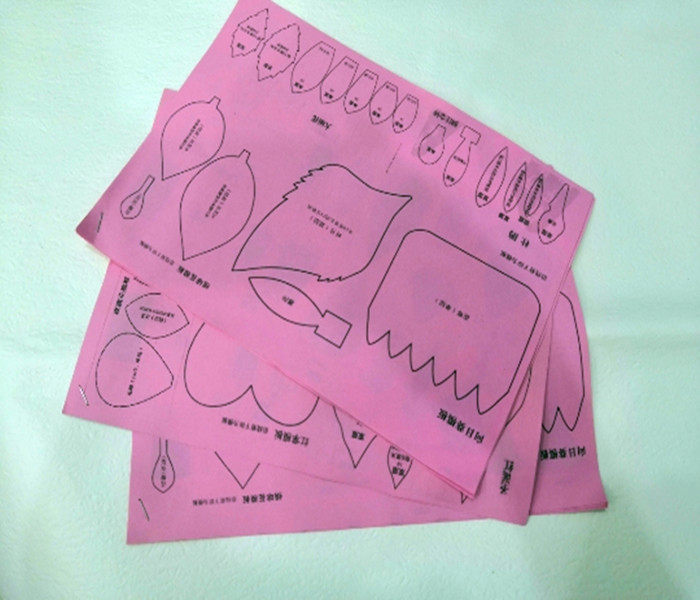 26种纸花花型模板玫瑰康乃馨郁金香百合向日葵a4纸打印diy促销