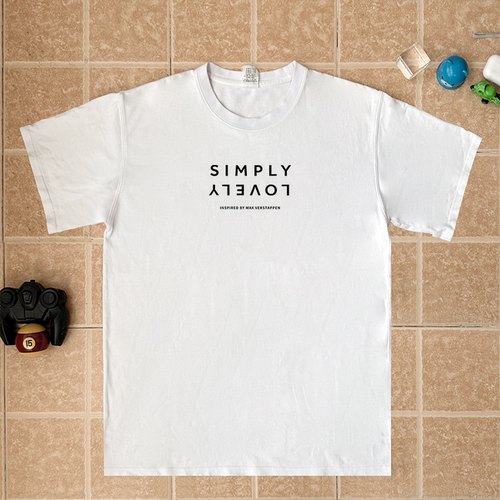 SIMPLY LOVELY F1 维斯塔潘verstappen短袖T恤夏季纯棉短袖赛车