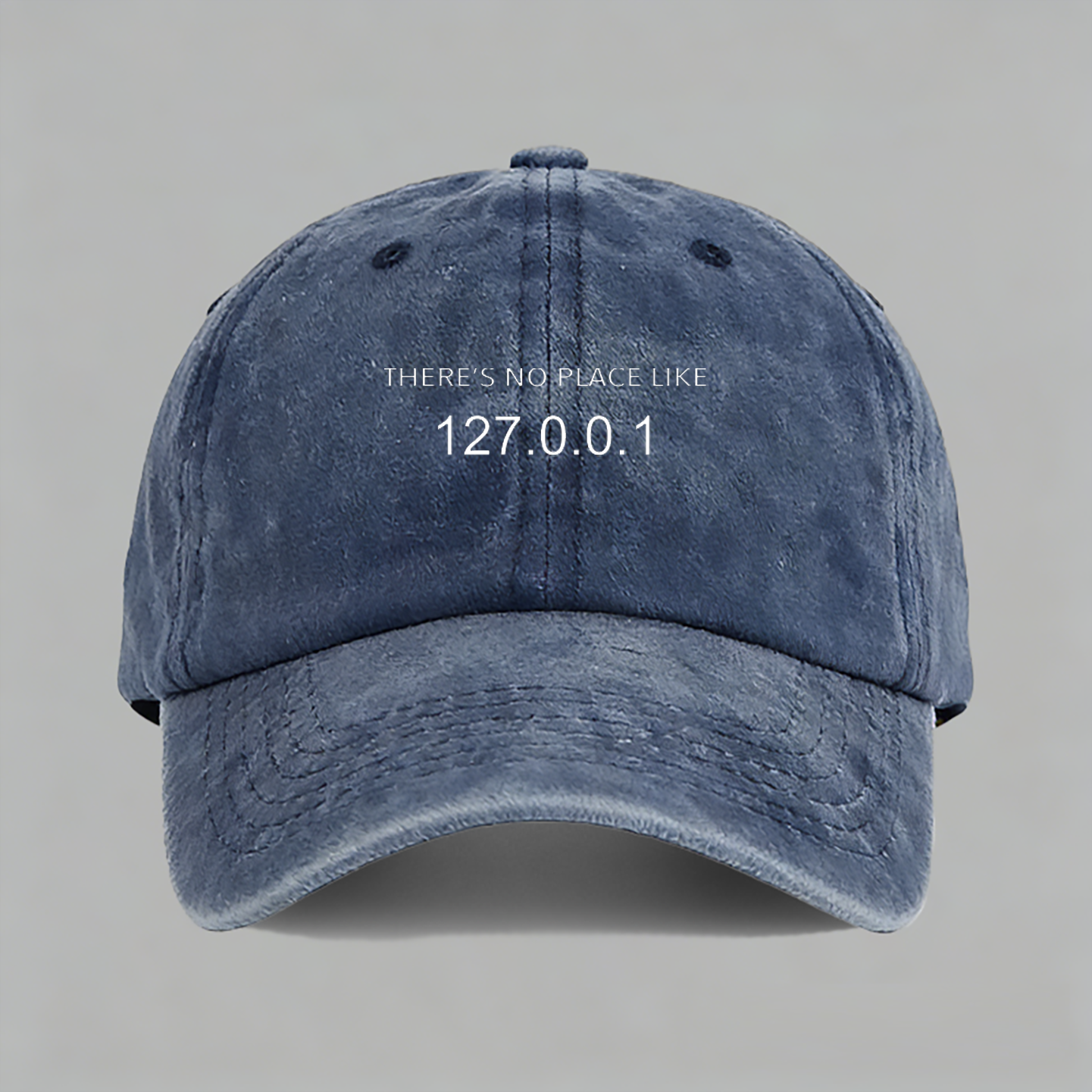 there’s no place like home 127.0.0.1棒球帽子水洗鸭舌帽