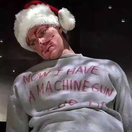 I Have A machine gun Die Hard 虎胆龙威电影同款字母卫衣帽衫