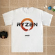RYZEN 锐龙线程撕裂者夏季 宽松纯棉圆领短袖 AMD T恤极客上衣半袖