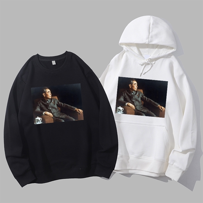 沉思中的周恩来焦尔焦洛蒂摄影作品经典老照片缅怀周总理卫衣帽衫