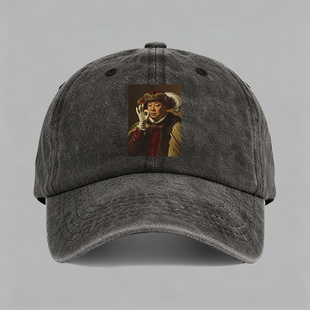 范德彪复古油画搞笑致敬范伟马大帅cos趣味纯棉棒球帽鸭舌帽子
