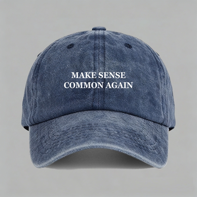 MAKE SENSE COMMON AGAIN 回归常识棒球帽鸭舌帽子