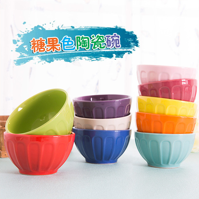 Special Offer ceramics Rice bowl Color Bowl Yuwan Noodle bowl Salad bowl Bowl tableware Early adoptersin the Tableware , Tableware , Bowl  category - from Buy2taobao.com to provide professional Taobao agent buy service