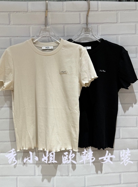 欧洲站2026春PH23时尚百搭圆领短袖T恤女宽松显瘦打底衫上衣5145
