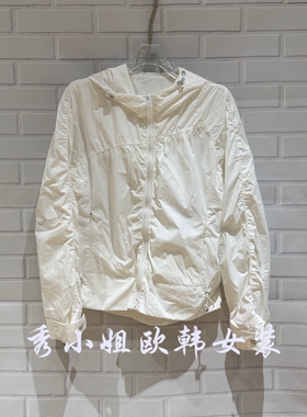 欧洲站2026夏季新款时尚百搭显瘦连帽长袖防晒衣女潮上衣潮2087