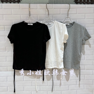 欧洲站2026春季 PH23百搭净版 圆领显瘦套头短袖 T恤上衣女5498 新款