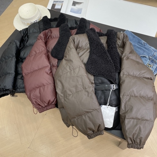 春节发货外套纯色保暖宽松冬季通勤显瘦设计感宽松时尚女 K#8