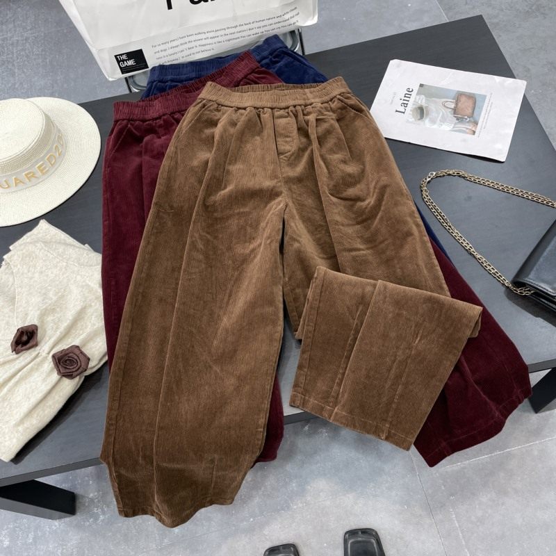 复古休闲裤春季新款高腰宽松慵懒风直筒阔腿裤女  A#10,女装/女士精品,休闲裤,淘宝优惠券,粉丝福利购,淘宝优惠卷