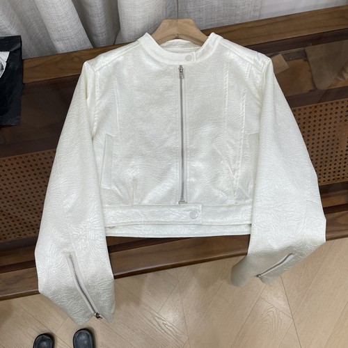 时尚气质百搭长袖上女秋冬新款纯色宽松显瘦短款外套K#4