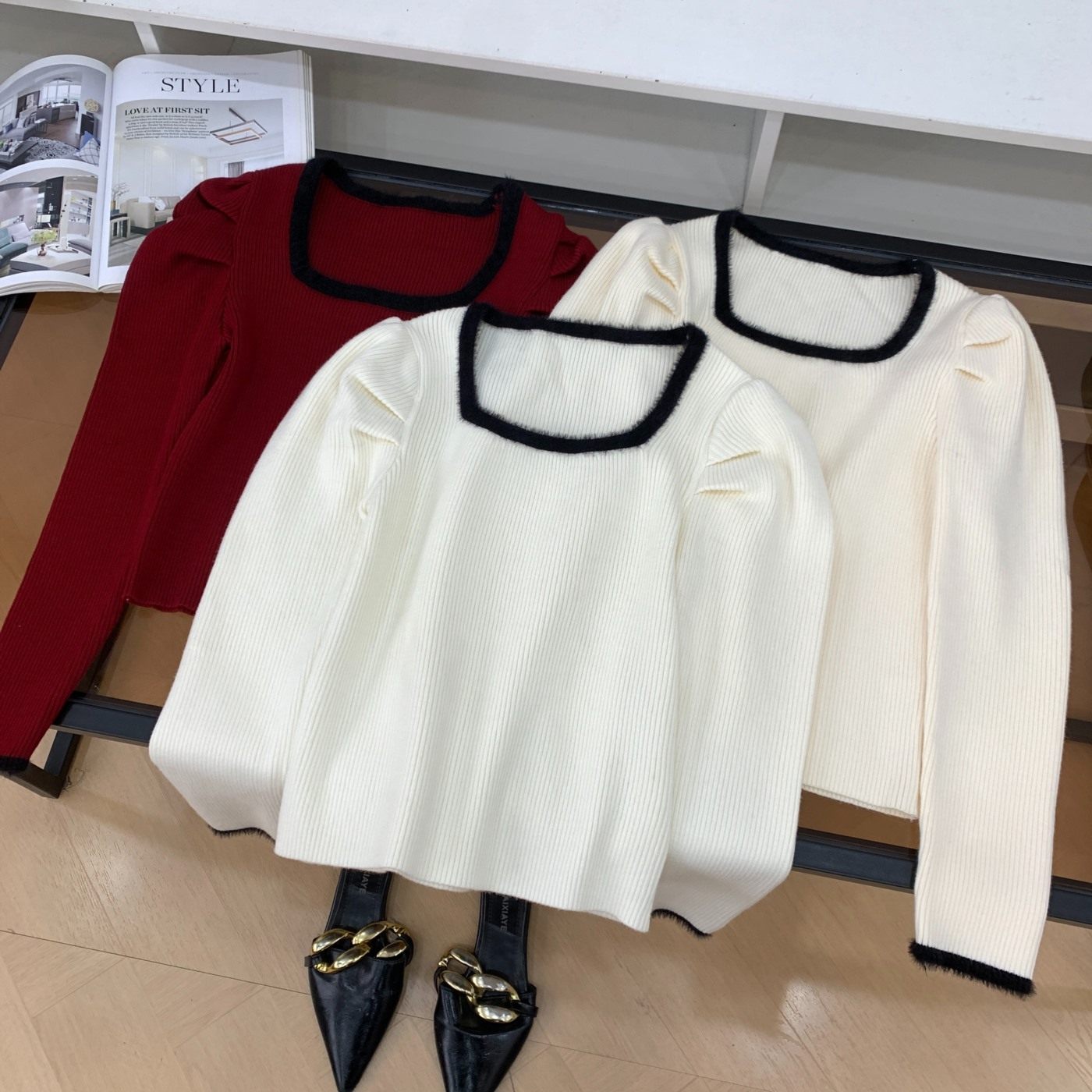 【青】毛衣上衣女2025年秋冬毛衣