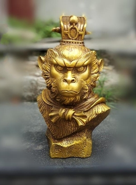 纯铜摆件齐天大圣佛像