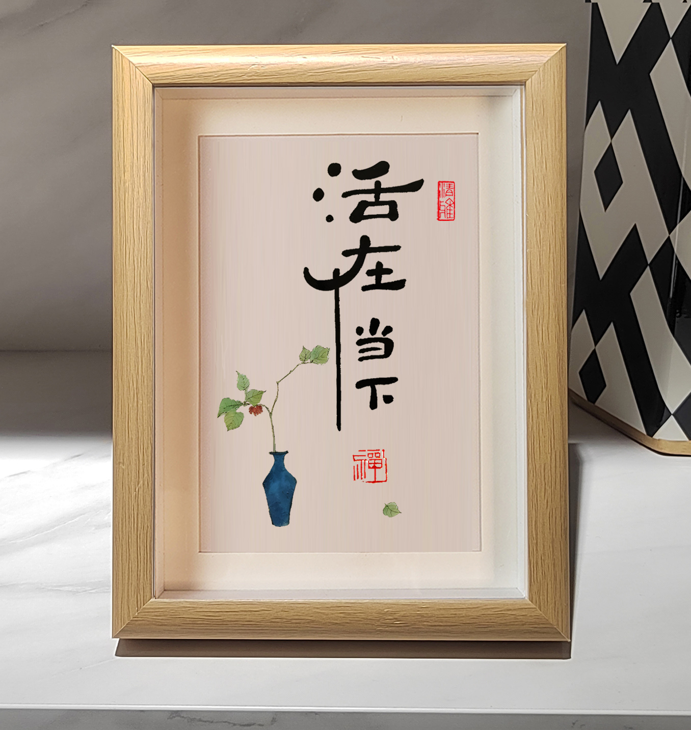 竹韵家居摆台挂画可摆可挂