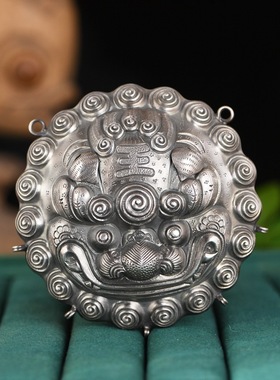 醒狮吊坠复古做旧小众设计挂件女