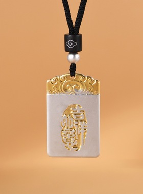 实心银吊坠小众设计吉祥如意女款