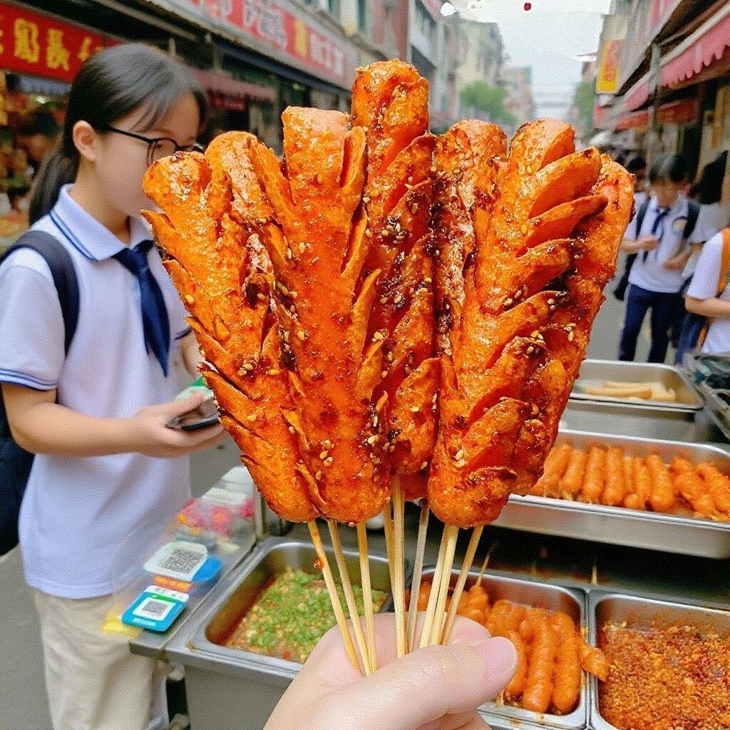 金锣脆皮淀粉肠90克休闲办公宿舍零食金锣火腿肠泡面烧烤即食香肠