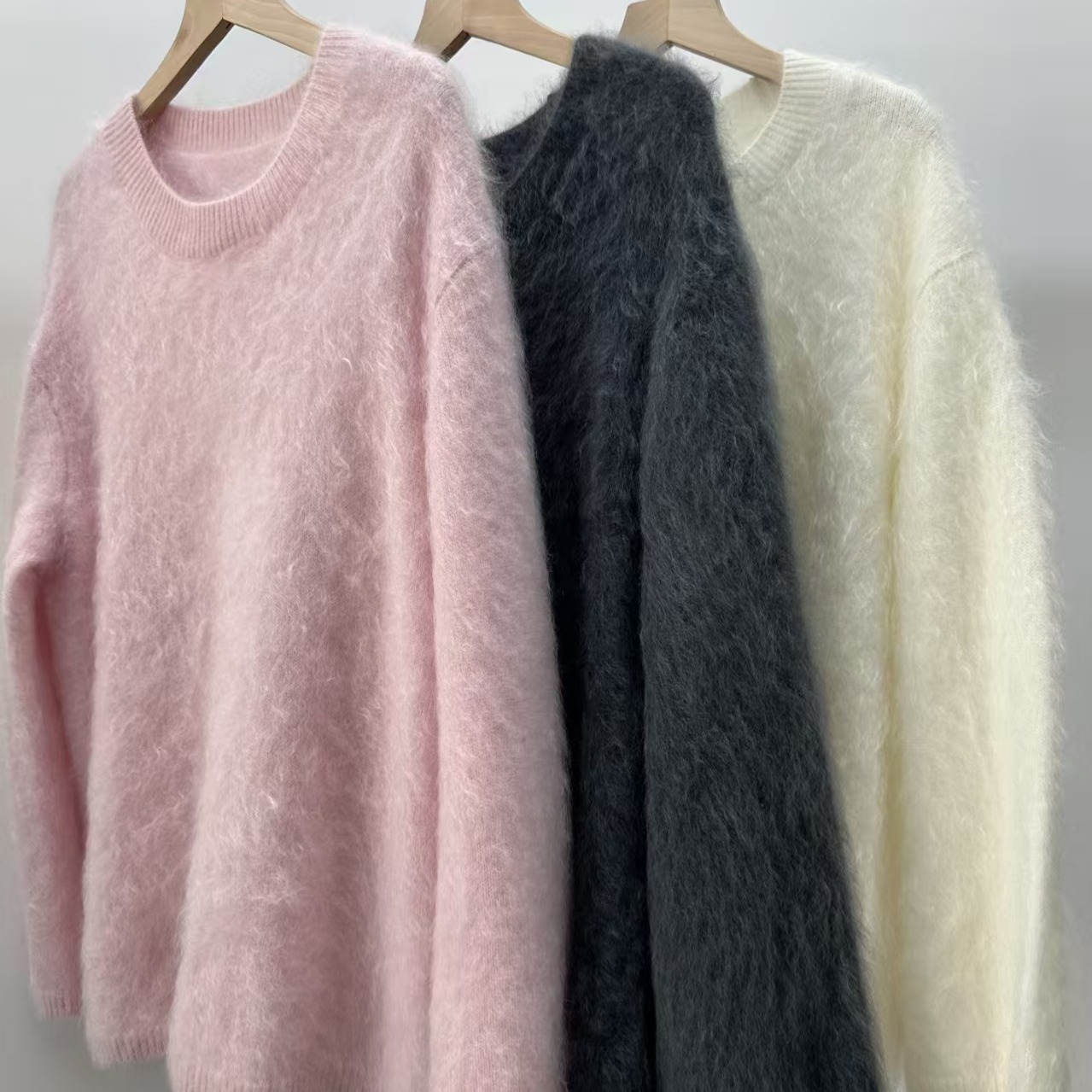 超特！幼羚羊绒拉绒厚款宽松慵懒毛衣 3色