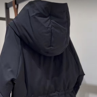 连帽羽绒服 连肩袖 福利 新中式
