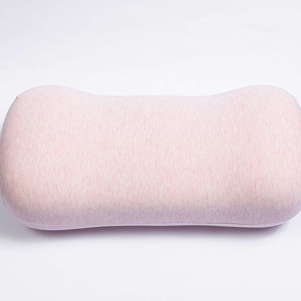 素邦纯色护腰枕灰粉午休办公车座靠垫床上日用品记忆棉可拆洗精品