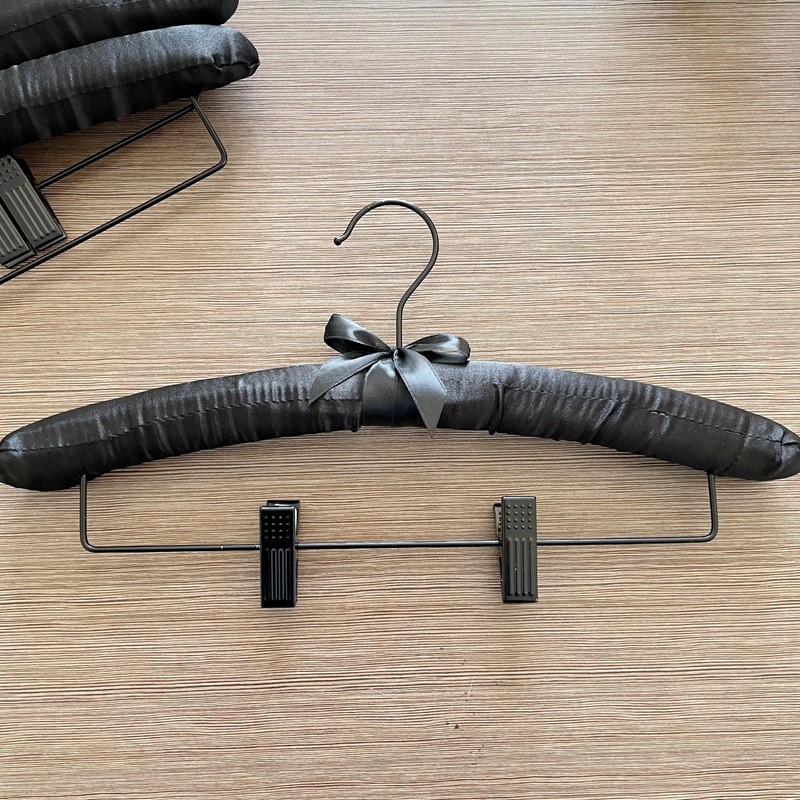 包布衣架裤架无痕布艺裙架衣服挂家用成人衣服架海绵衣撑子裤挂夹