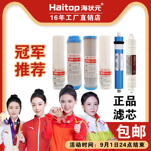 海状元净水器纯水机滤芯套餐PP棉芯颗粒碳压缩活性炭HZY-RO-A更换