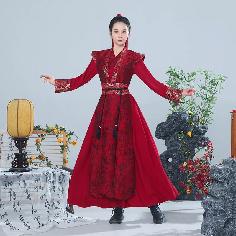 雪龙吟古典舞演出服男女中国舞打民族服装/舞台装