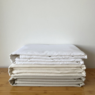 外贸出口余料瑕疵处理纯色抗菌防螨麻棉双人床单被单手工DIY布料