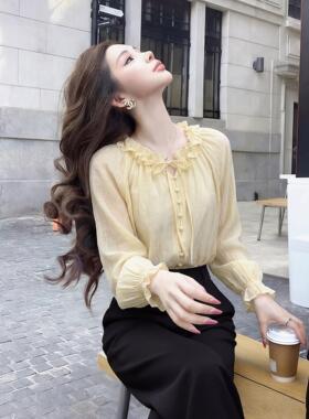 淡人高知穿搭上衣女2026春季新款气质高级感衬衫法式小资百搭衬衣