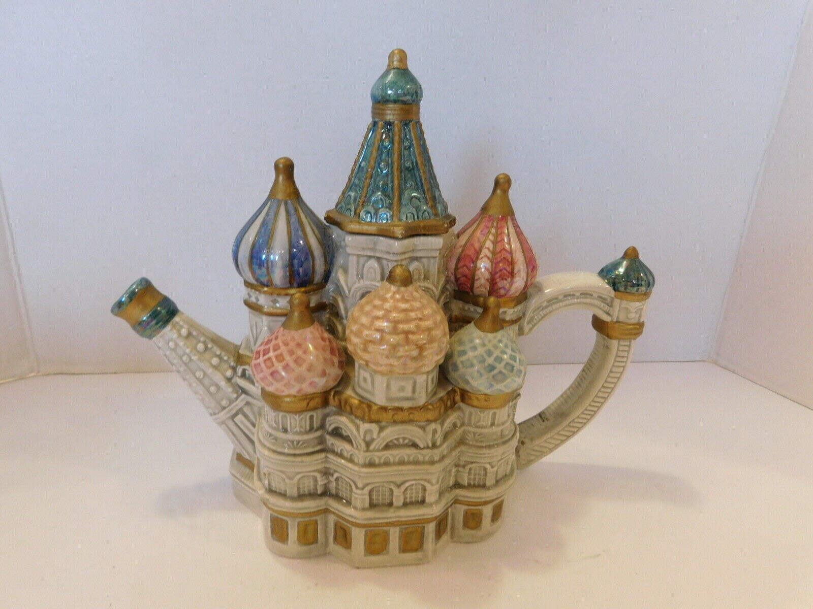 代购菲茨弗洛伊德著名圣罗勒大教堂莫斯科俄罗斯陶瓷茶壶限量版