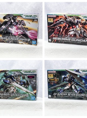 有货 万代 HG 00 OOR 七剑再生炽天使高达 剑3 升降翼 拼装模型