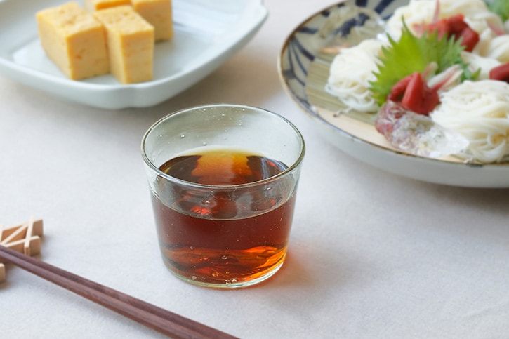在途 日本进口 玻璃工房 胡桃玻璃 气泡茶杯 荞麦猪口杯 果汁杯
