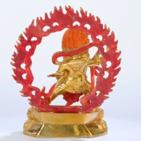 Бронзовая король Конг Бодхисаттва Будда Статуя тибетской тантрической статуи тибетской этнической статуи посвящена полному золоту Непала