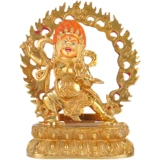 Бронзовая король Конг Бодхисаттва Будда Статуя тибетской тантрической статуи тибетской этнической статуи посвящена полному золоту Непала