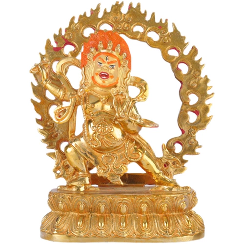 Бронзовая король Конг Бодхисаттва Будда Статуя тибетской тантрической статуи тибетской этнической статуи посвящена полному золоту Непала