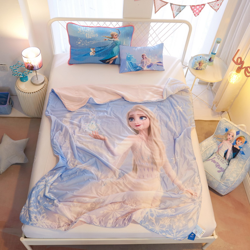 艾莎公主凉感丝凉被儿童空调被子