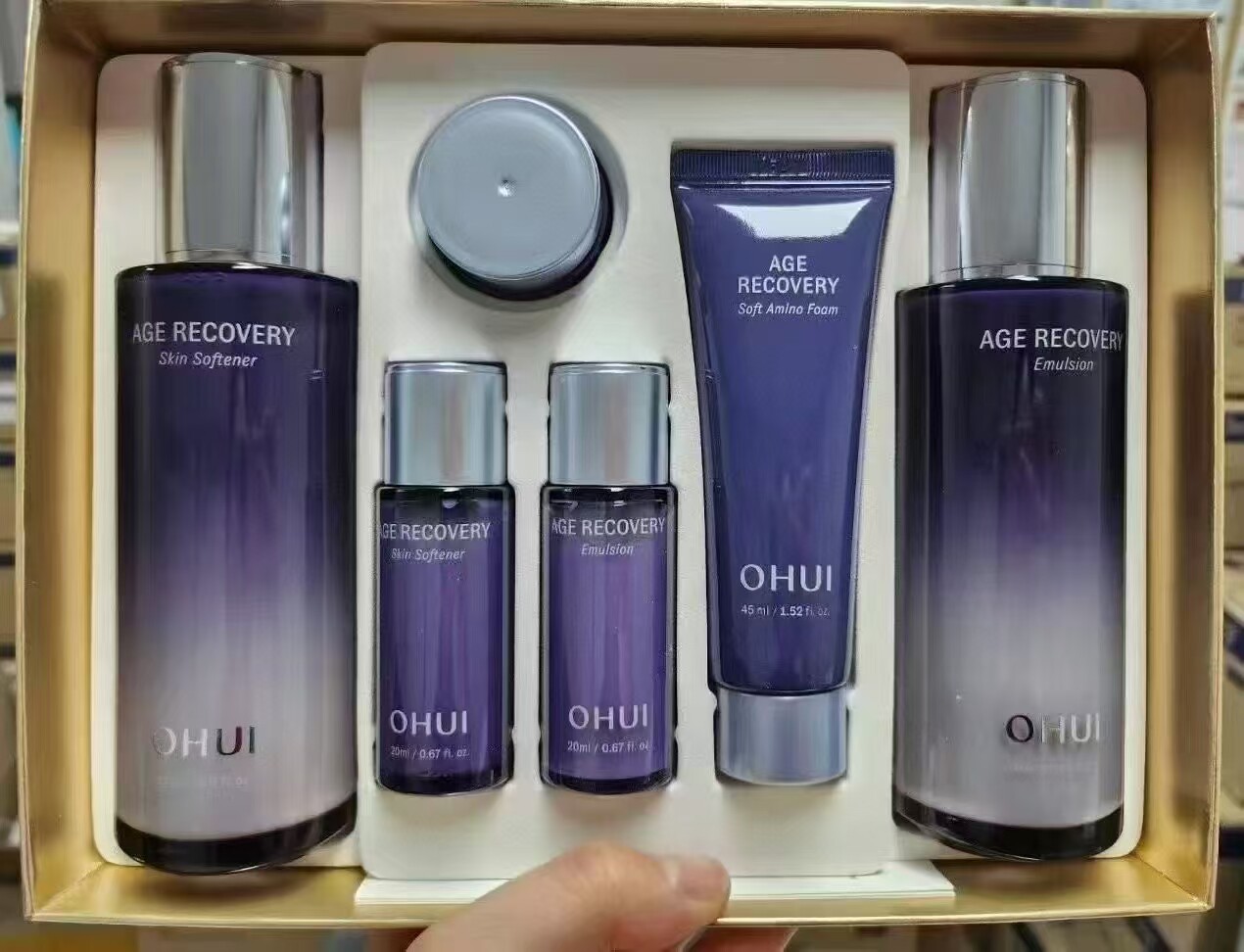 正品韩国ohui欧惠欧蕙逆时空胶原蛋白补水抗皱紧致两三四件套盒