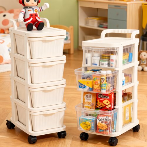 家用可移动多层小推车置物架