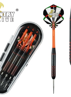 Gentry Live 22g硬式飞镖铜镖精美3支盒装青少年新手及入门训练镖