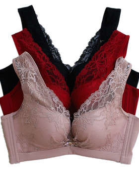 19新美婷文胸6531薄款B/C杯无钢圈轻乳杯蕾丝美背聚拢文胸罩女内