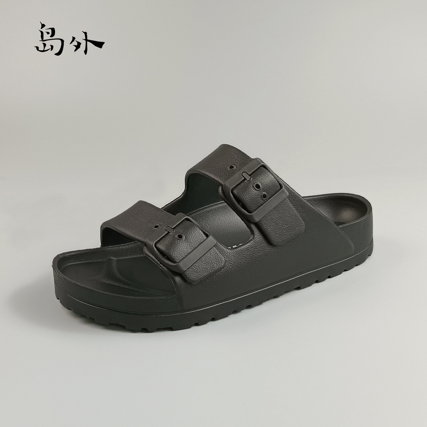 岛外DAOWAI一字拖沙滩轻便休闲时尚防滑舒适外穿一脚蹬凉拖鞋1418