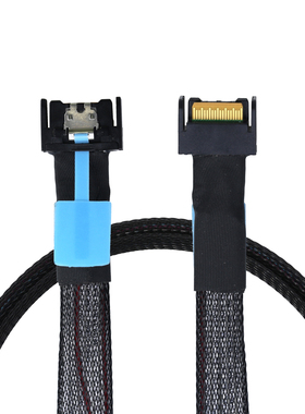 Gen5 PCIE MCIO Slimline SFF-8654 4i转MCIO 4i服务器数据连接线