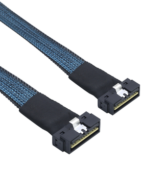 PCIE SlimSAS LP Low profile SFF-8654 8I 74P转LP 8X高速连接线