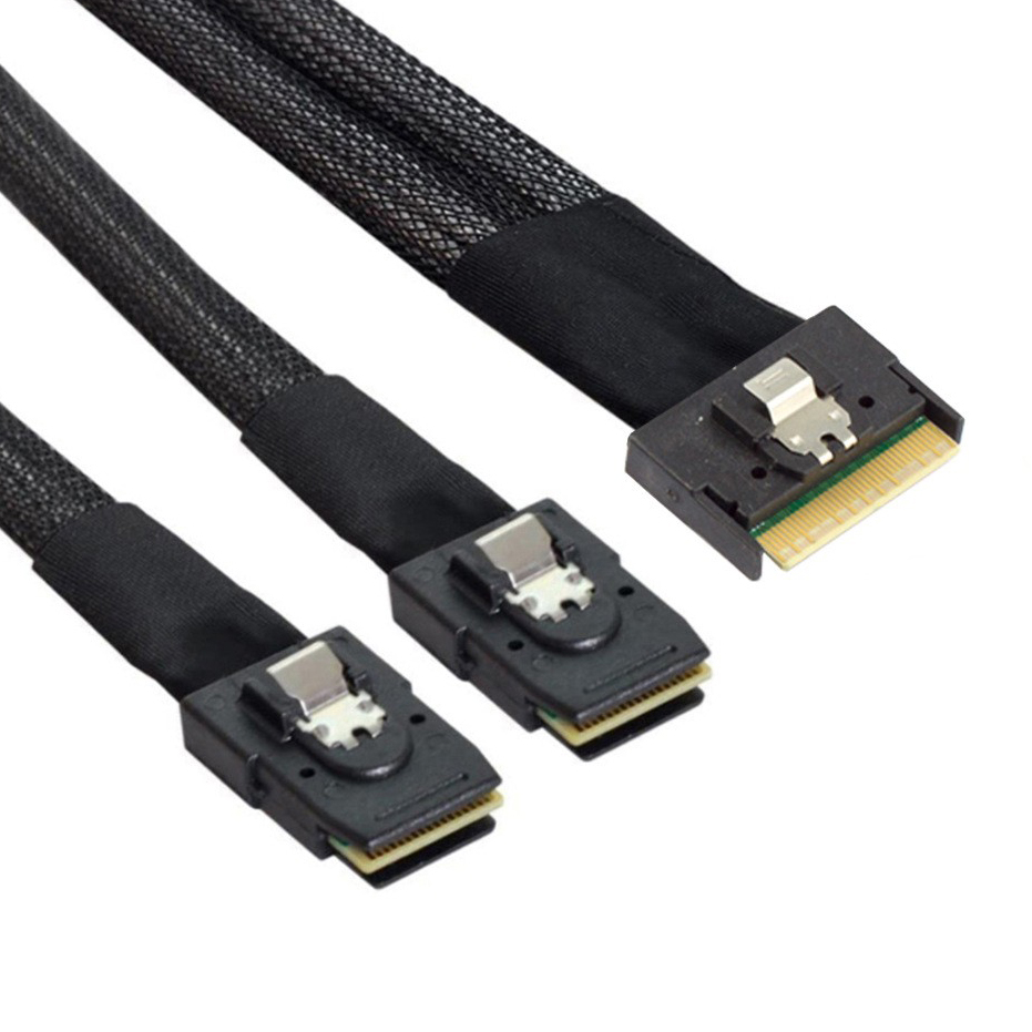 SFF-8654转SFF-8087转接线