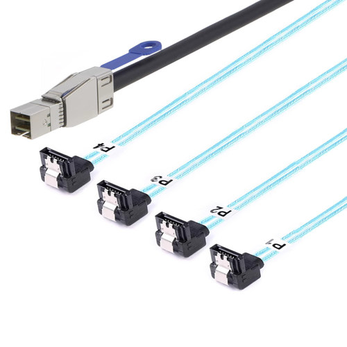 12Gminisas连接线SFF8644转4*sata服务器阵列卡 主板延长线2米3米